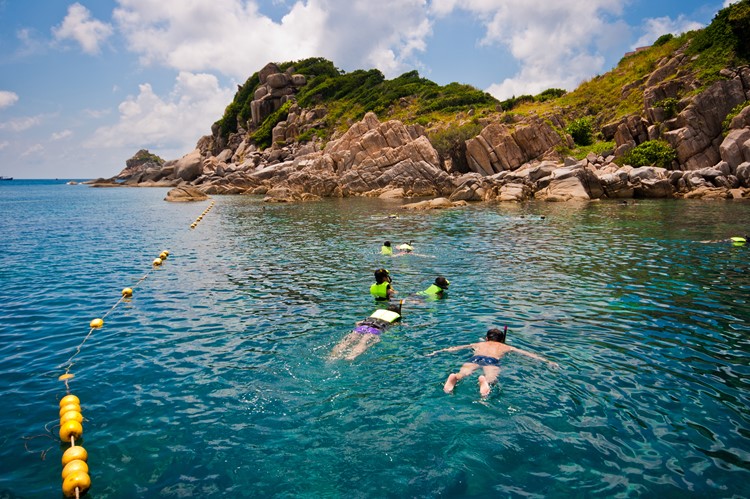 Zwemmen bij Koh Samui